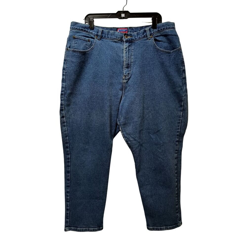 Westport Jeans Women’s 20 Short Blue Straight Stretch Denim 38x26